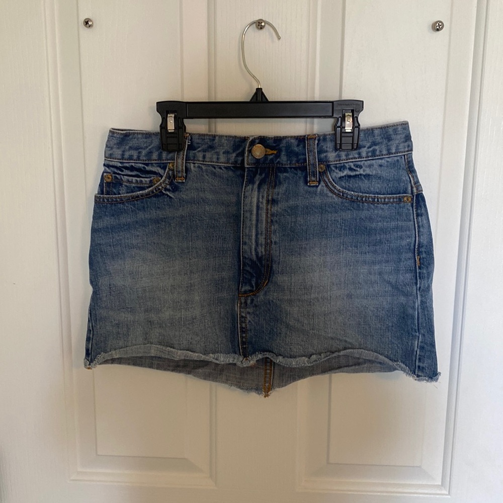 Free People denim skirt